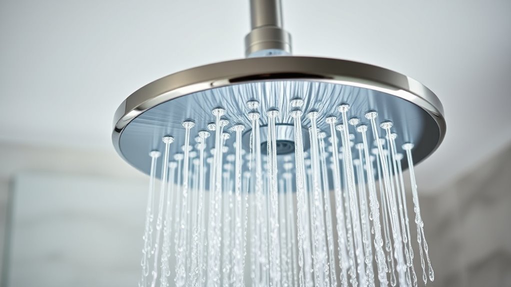 rainfall shower head features