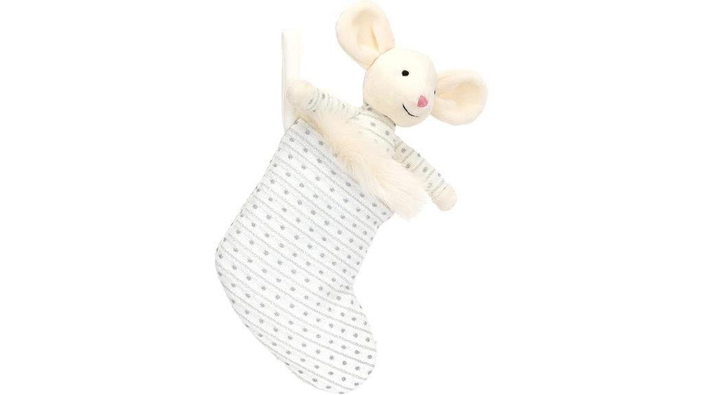 shimmering stocking mouse plush