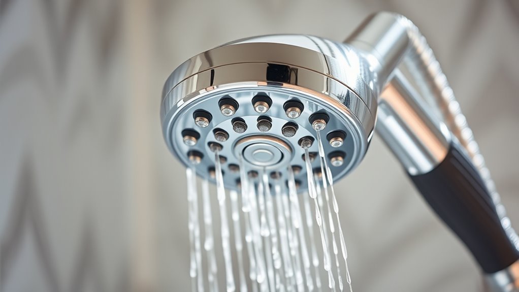 spa like handheld shower experience