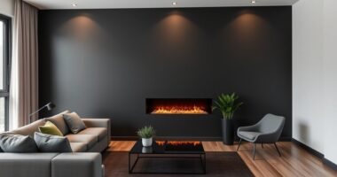 stylish apartment safe electric fireplaces