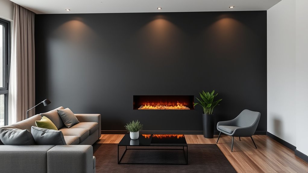stylish apartment safe electric fireplaces
