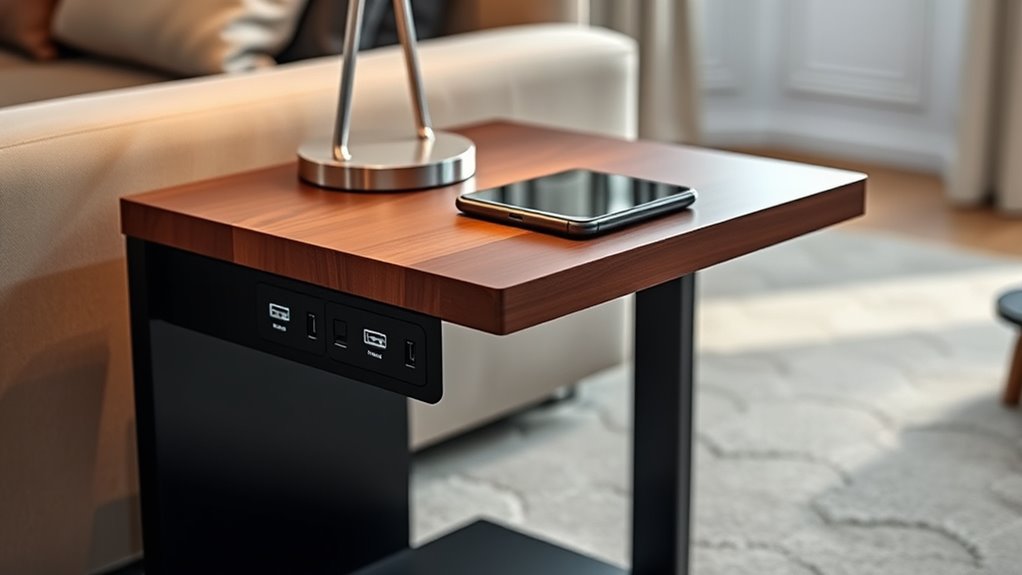stylish charging side tables