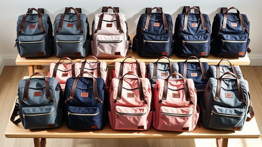 stylish functional diaper backpacks