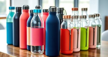 stylish functional glass bottles