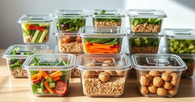 top glass meal storage