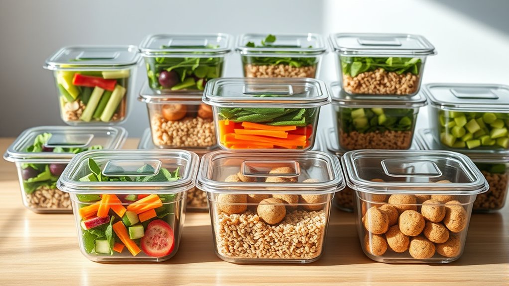 top glass meal storage