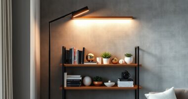 top shelved floor lamps