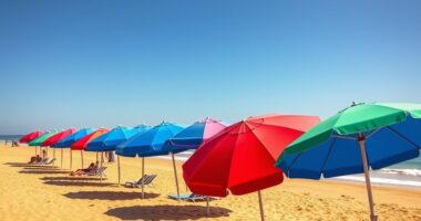 top storm resistant beach umbrellas