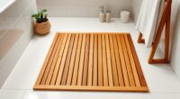 top stylish bamboo bathroom mats
