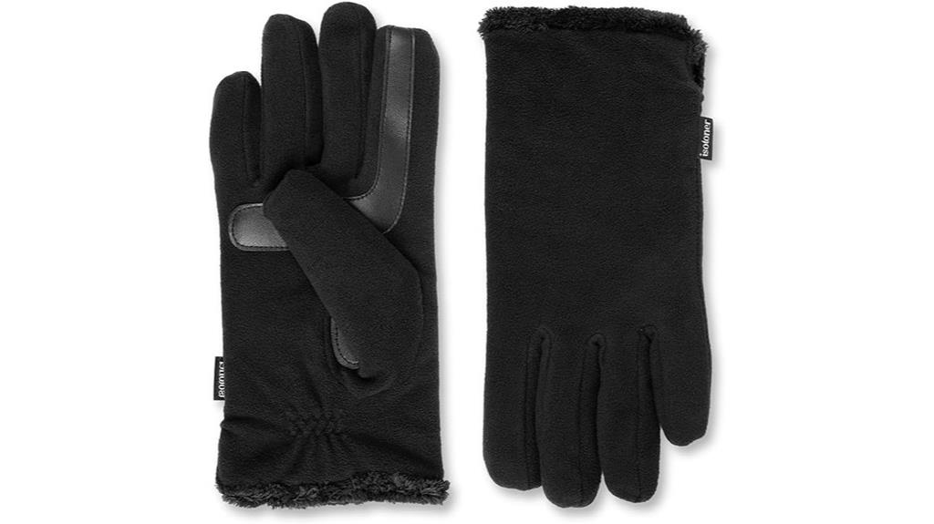 warm fleece gloves with touch