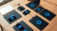 wireless charging desk mats