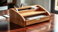 wooden desk organizer picks