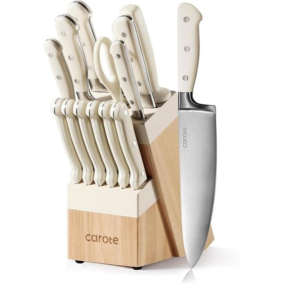 14 piece stainless steel knife set