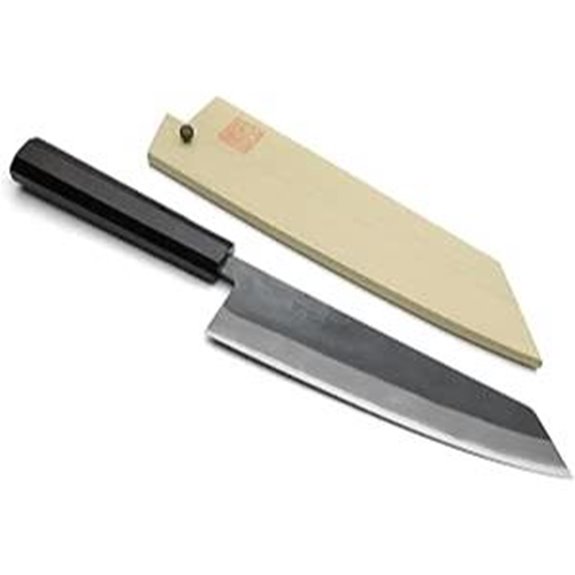 Yoshihiro Kurouchi Blue Steel Kiritsuke Knife with Saya