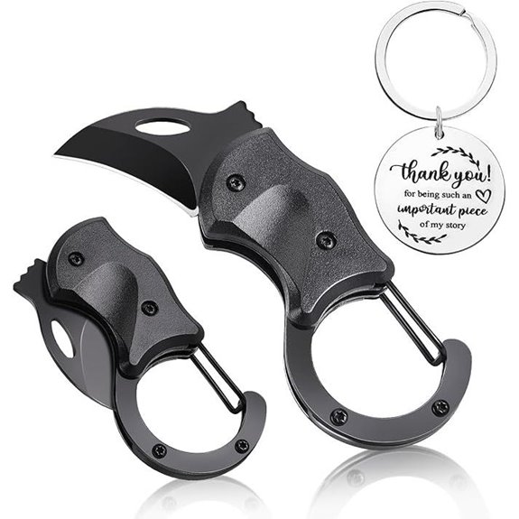 Mini Folding Pocket Knife with Gift Card Keychain