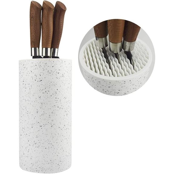 Toosbuc Round Knife Block Holder - Space Saving Organizer