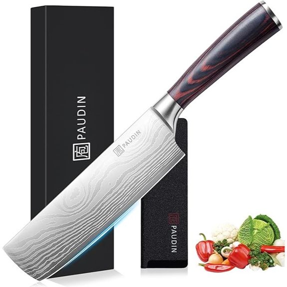 PAUDIN 7 Nakiri Knife - High Carbon Steel Chef