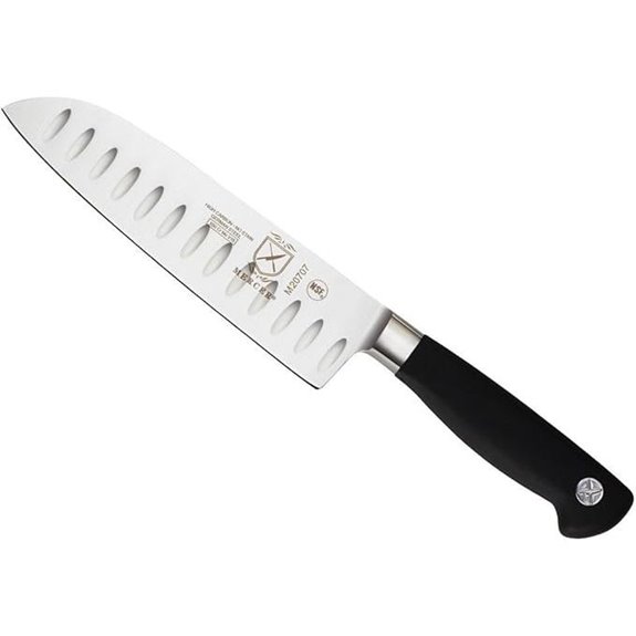 Mercer Culinary M20707 Genesis 7-Inch Santoku Knife,Black