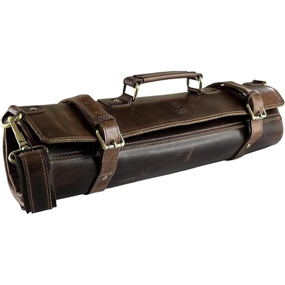Rustic Town Genuine Leather Chef Knife Roll All Purpose Chef Roll