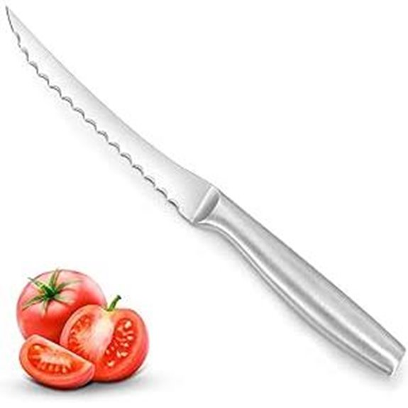 Tomato Knife with Serrated Blade for Fruits and Vegetables