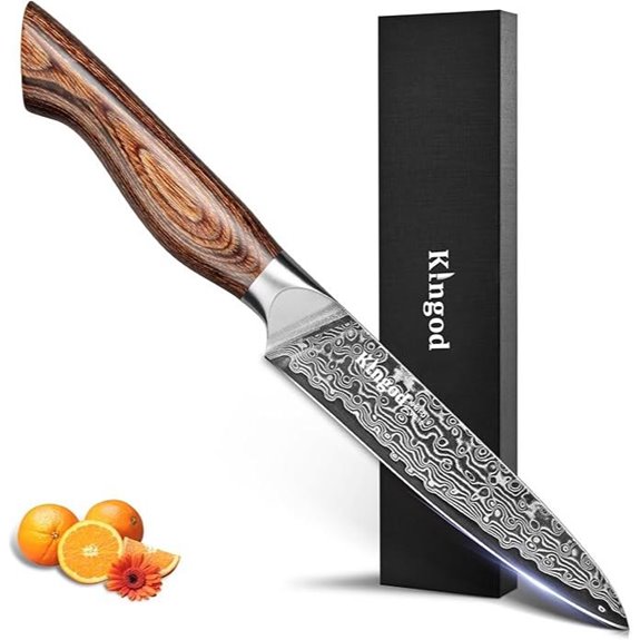 5-Inch VG10 Kitchen Utility Knife with Wood Handle