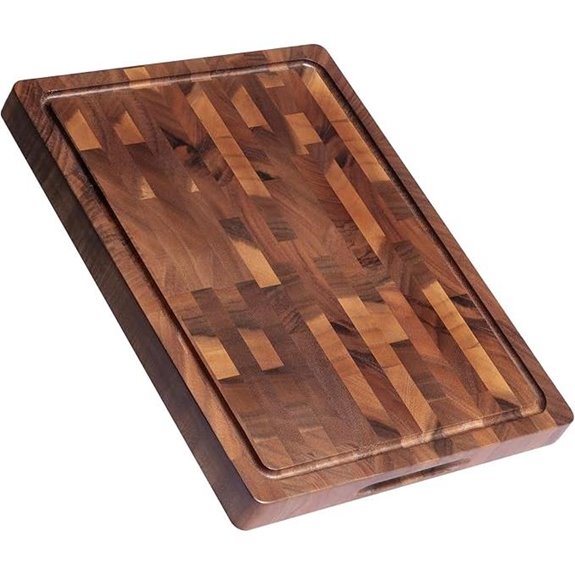 Walnut Wood Cutting Board with Handle 17x13
