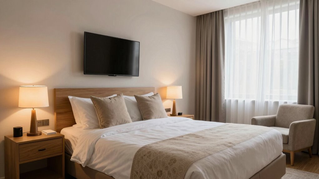 comfortable inviting guest space