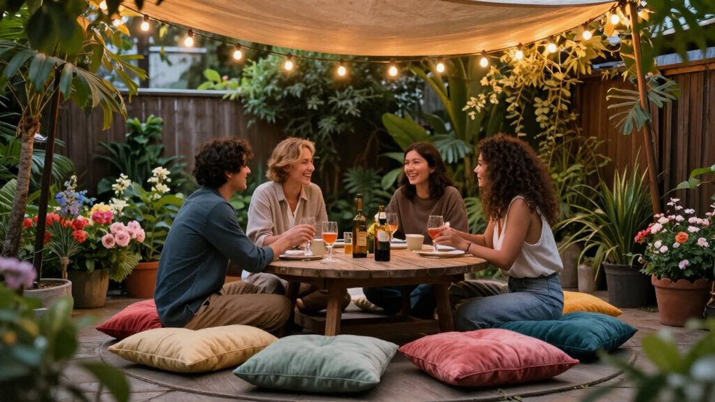 inviting outdoor gathering space