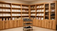 organized choir storage system