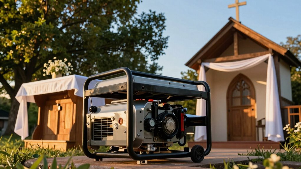 outdoor church generator options