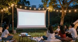 outdoor youth movie night
