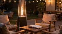 patio heater extends outdoor study