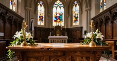 sanctuary communion table design