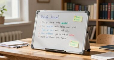 small bible class whiteboard