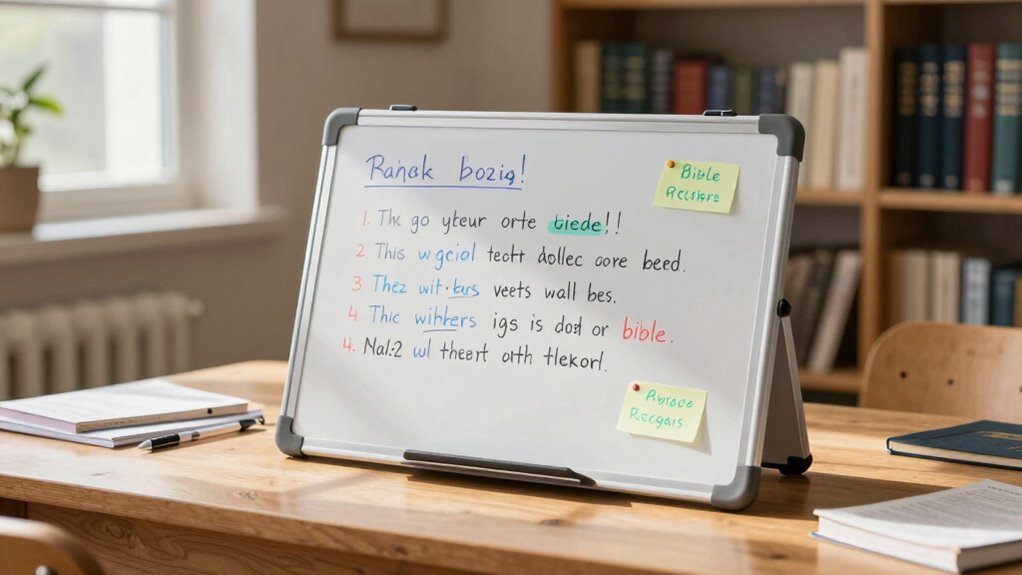 small bible class whiteboard