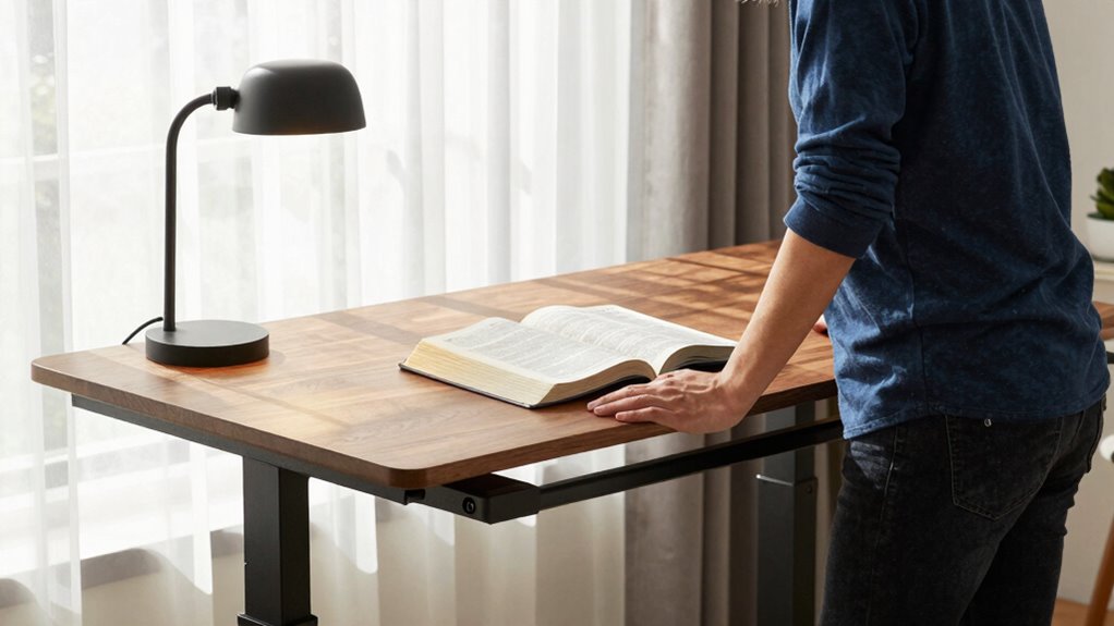 standing desk enhances spiritual focus