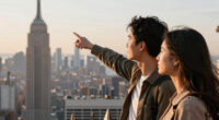 Couple On Empire State Building