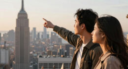 Couple On Empire State Building