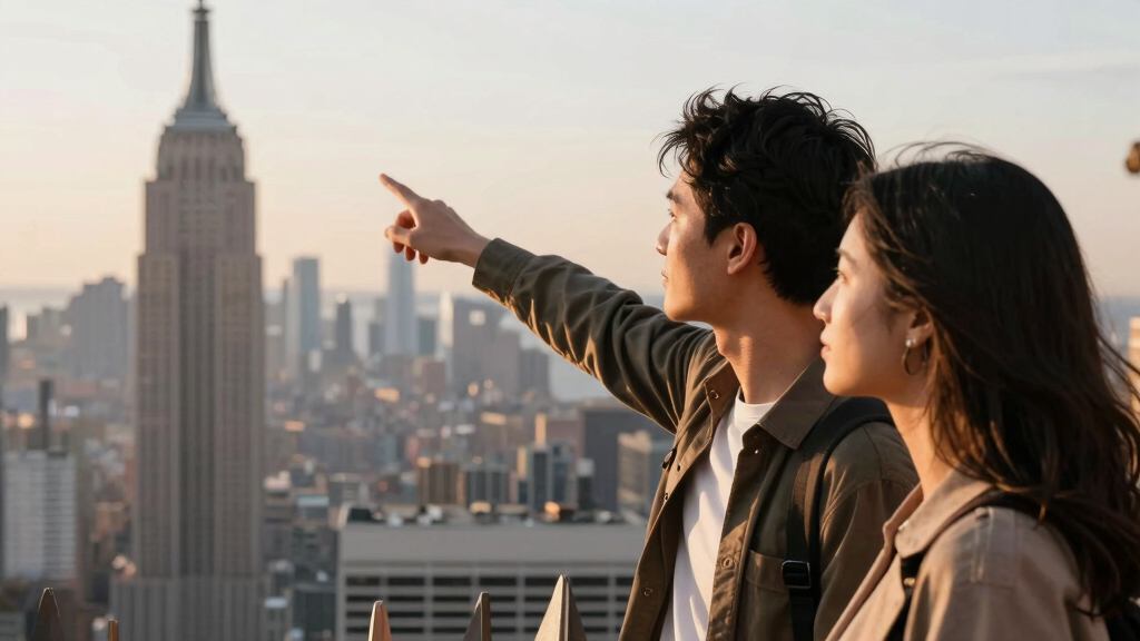 Couple On Empire State Building